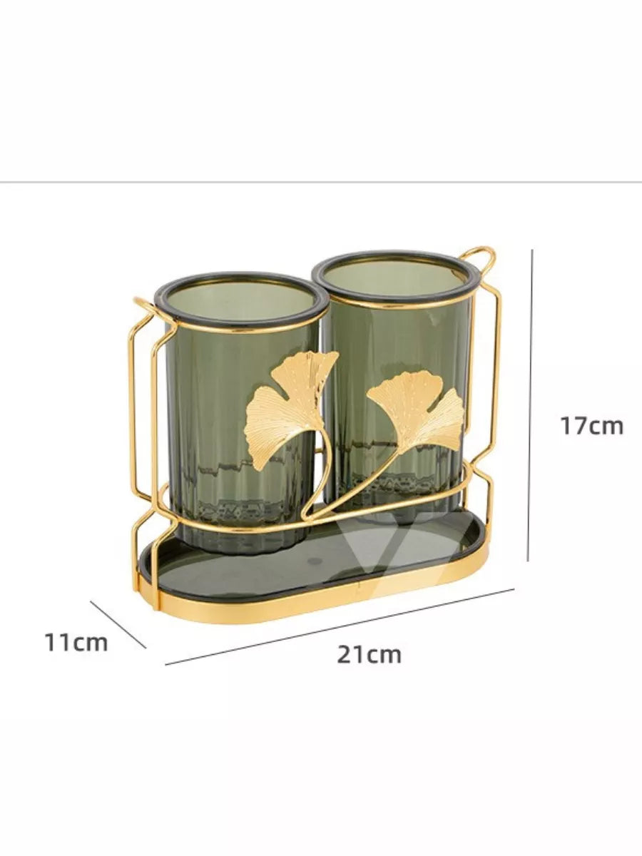 Acrylic Cutlery Holder With Drain Plate, Double Barrel Chopsticks Storage Holder, Kitchen Cutlery Storage Rack Acrylic Cutlery Holder With Drain Plate, Double Barrel Chopsticks Storage Holder, Kitchen Cutlery Storage Rack